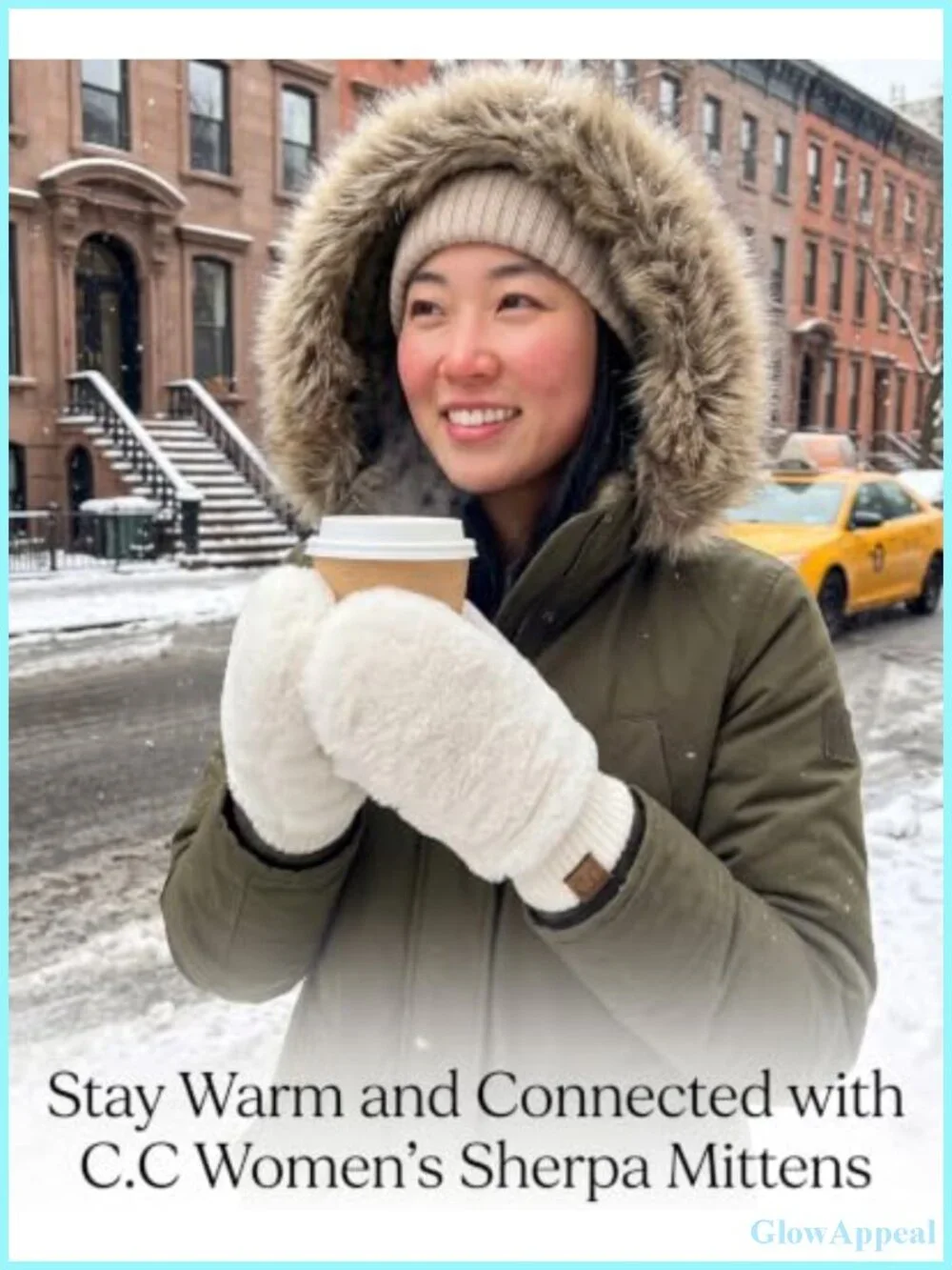 Women's Faux Fur Convertible Mittens Gloves Fingerless Sherpa Lined